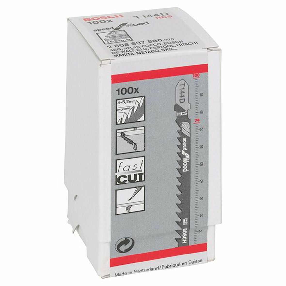 BOSCH Dekupaj Ağzı T 144 D 100'Lu 