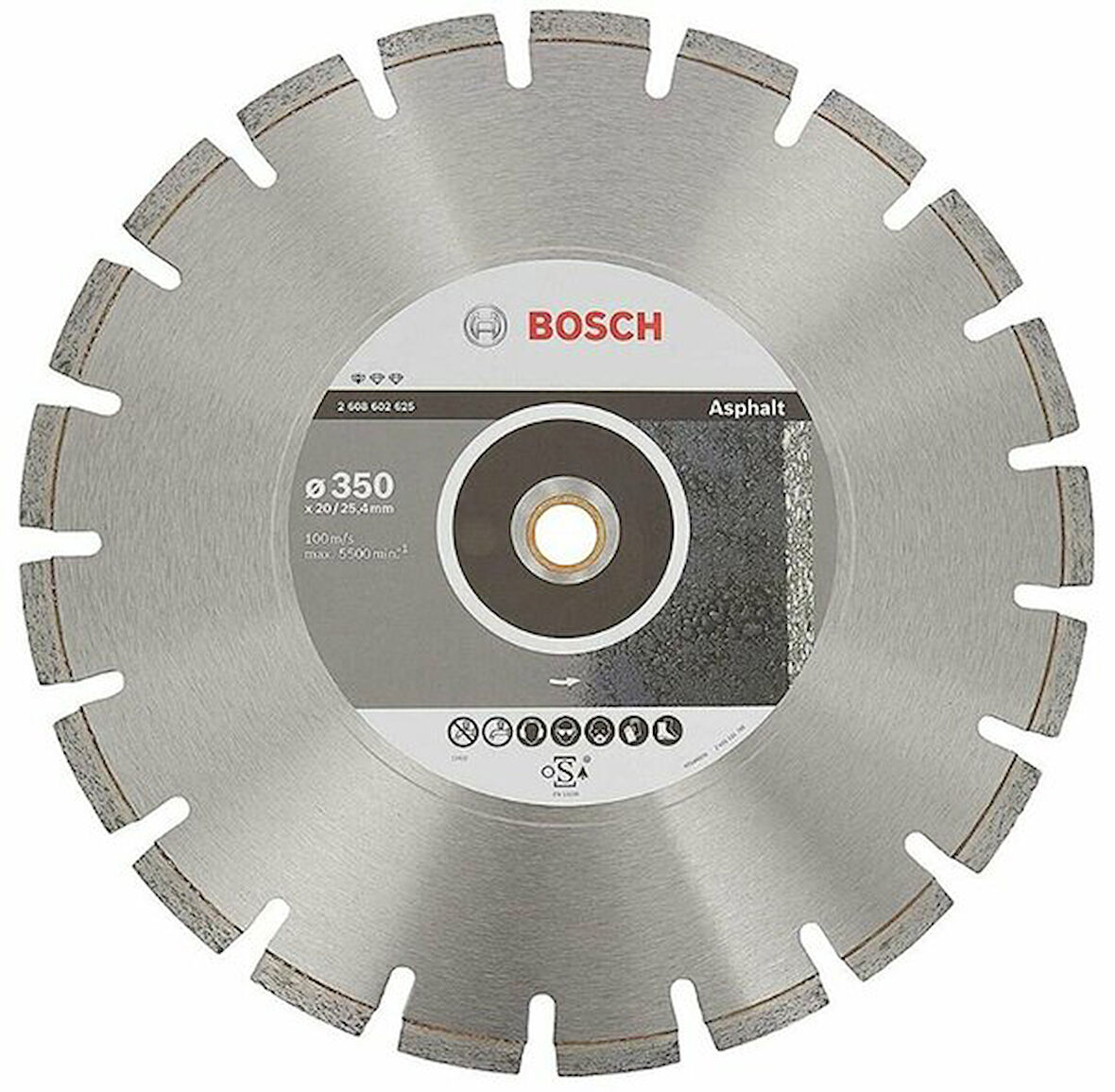 BOSCH Elmas Bıcağı Asphalt 350*25*40 350 mm 