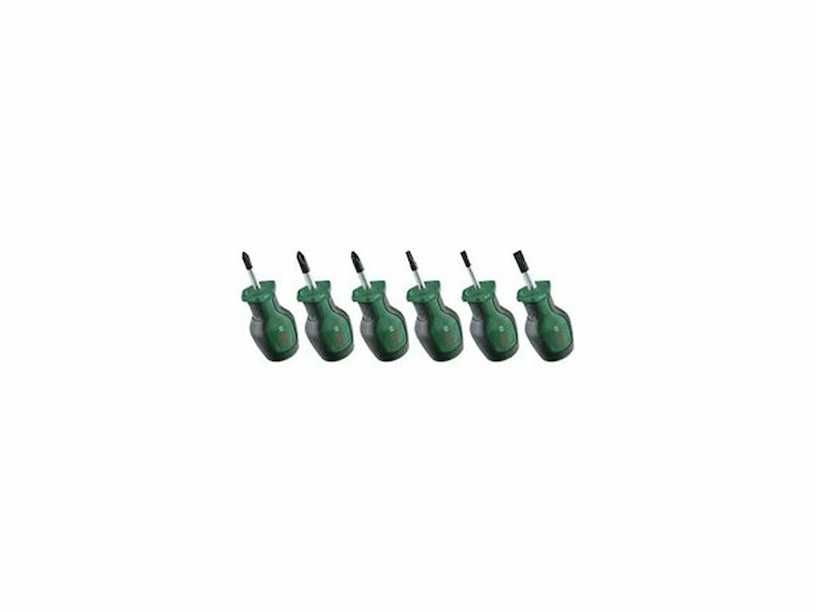 BOSCH 1600A032UK Kısa Tornavida Seti 6 Parça 