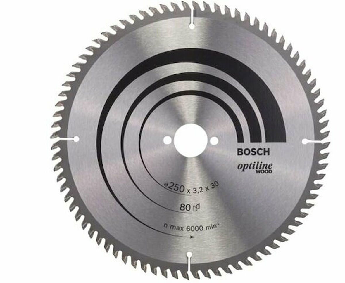 BOSCH Optiline Wood 250*30 mm 80 Diş 