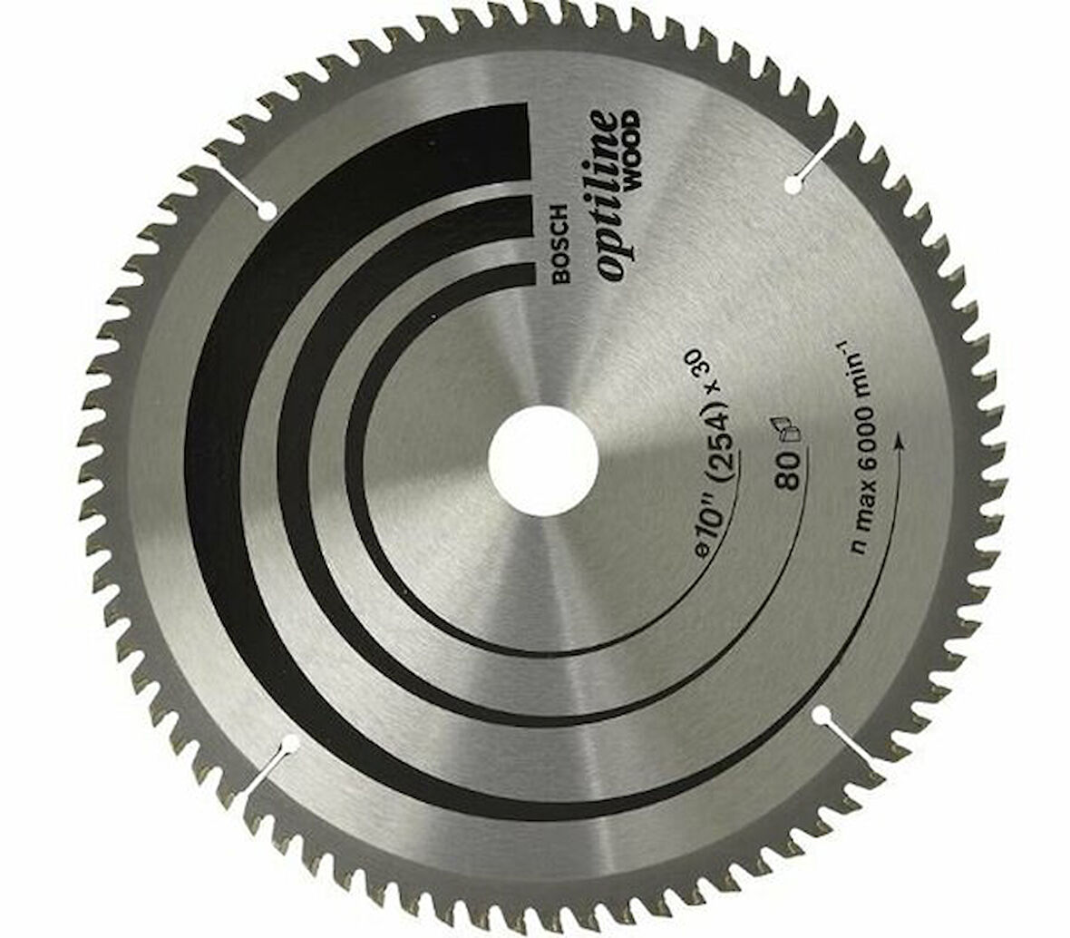 BOSCH Opw Daire Testere Bıçağı 254*30 mm 80 Diş 