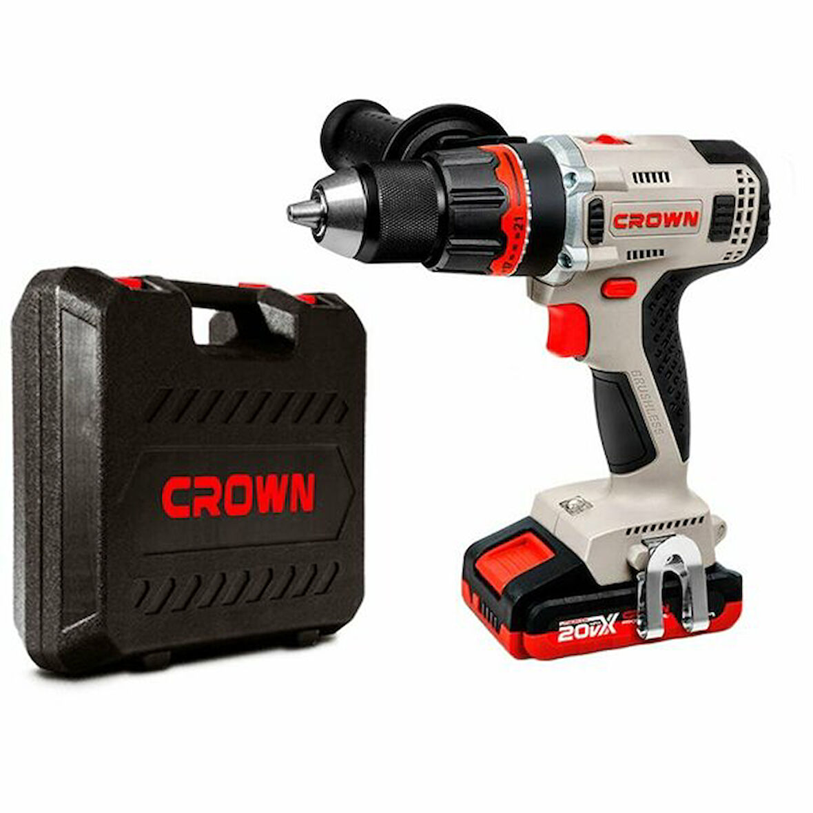 CROWN Akülü Darbeli Vidalama 20V-2Ah Ct21093Hmx-2 Bmc 