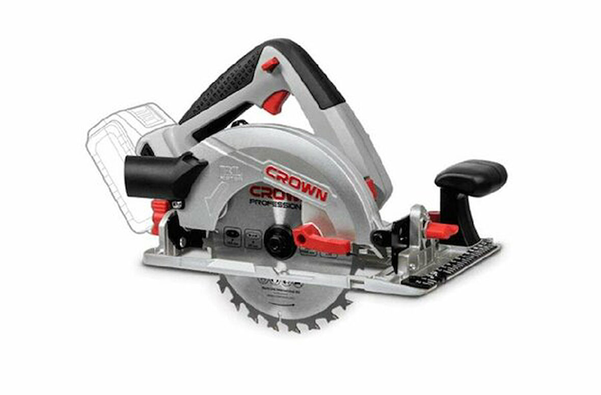 CROWN Akülü Sunta Kesme 20V-165 mm-Solo Ct25002-165Hx 