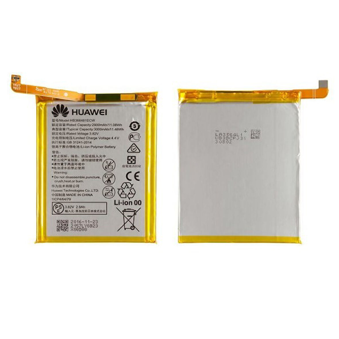 Huawei Y6 2018 Batarya HB366481ECW 3000 mAh