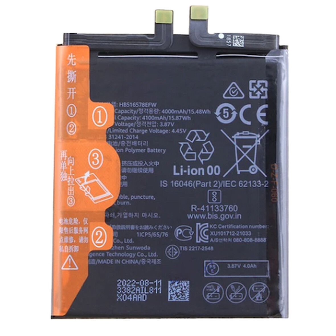 Huawei P50 Pro (JAD-LX9) Batarya Pil 4360 mAh