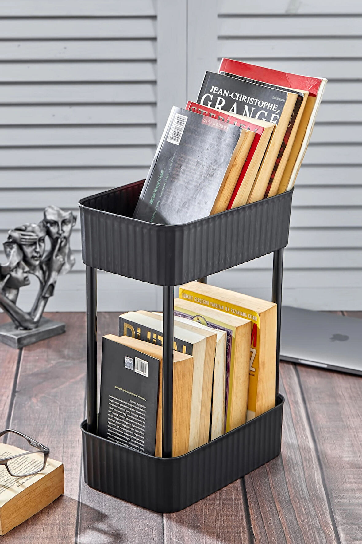Easy 2 Katlı Çok Amaçlı Raf Kitaplık Organizer Düzenleyici (TEKERLEKSİZ)