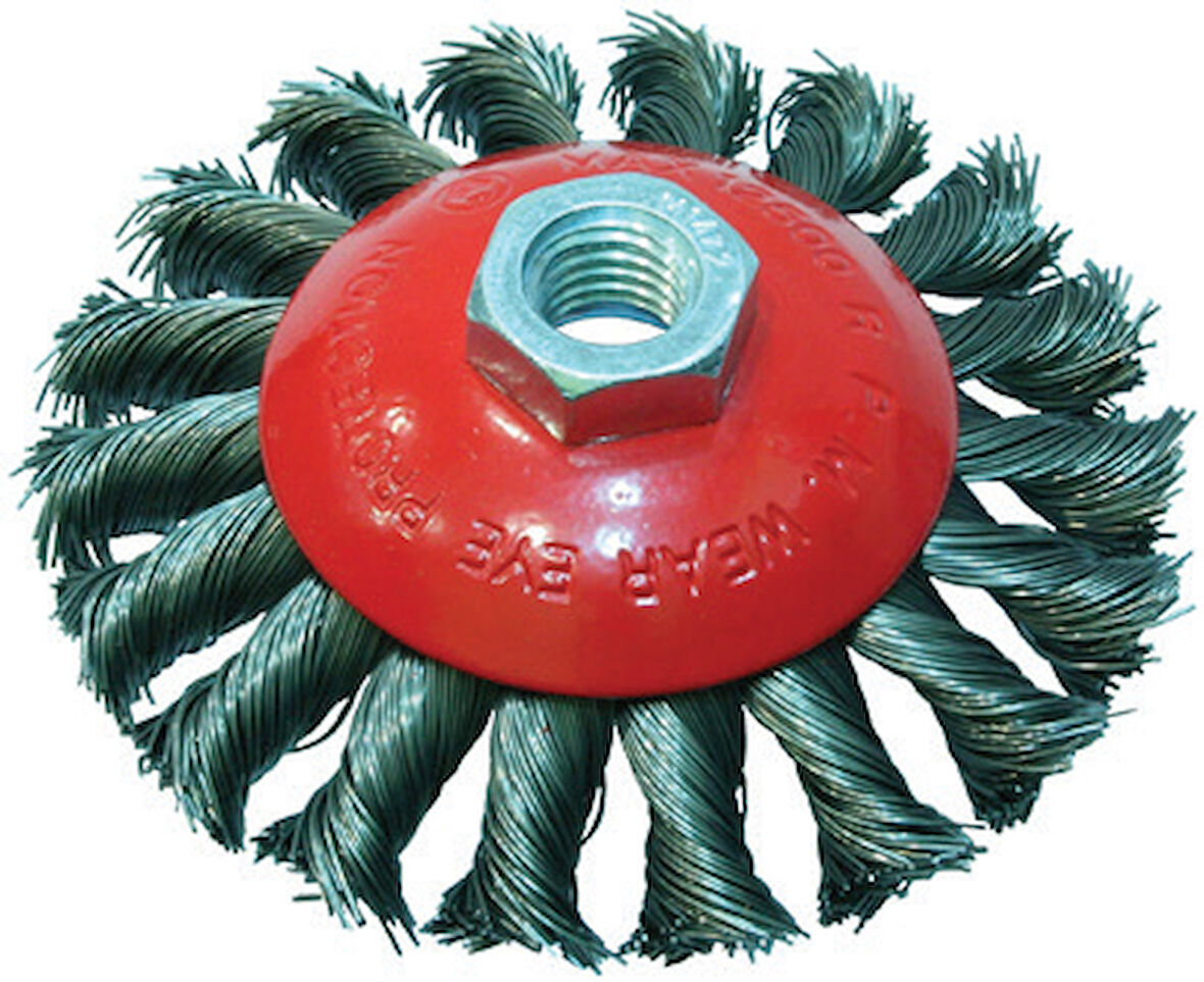 Hawk HA10189 Gri Burma Telli M14 Vidalı Daire Fırça