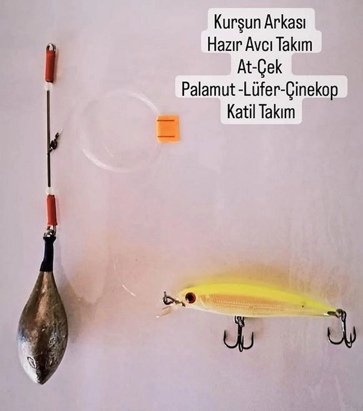 Kurşun Arkası 100 Gr Hazır Avcı Takım At-çek Palamut - Lüfer Çinekop