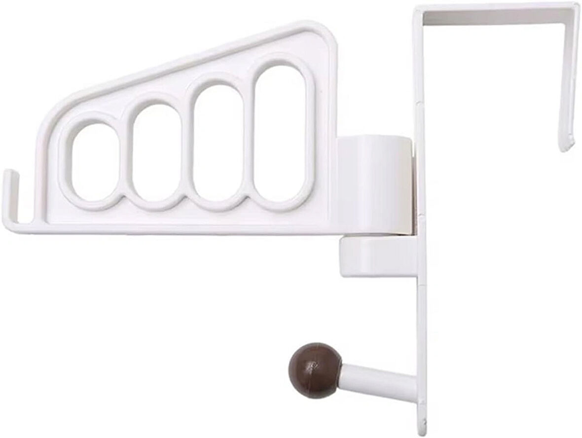 Microcase Sert ABS Plastik Kapı Arkası Döner Başlıklı Kancalı Takı Eşya Çanta Şapka Kıyafet Askısı 1 Adet - AL5015