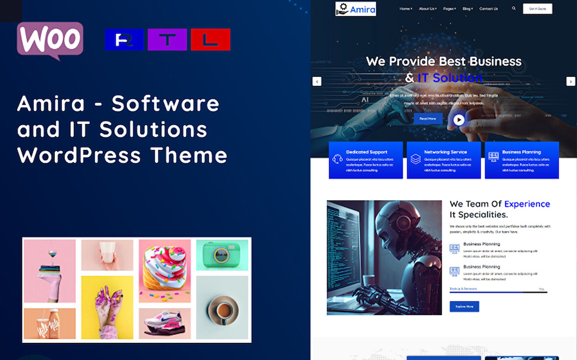 Amira - Software and IT Solutions Wordpress Teması