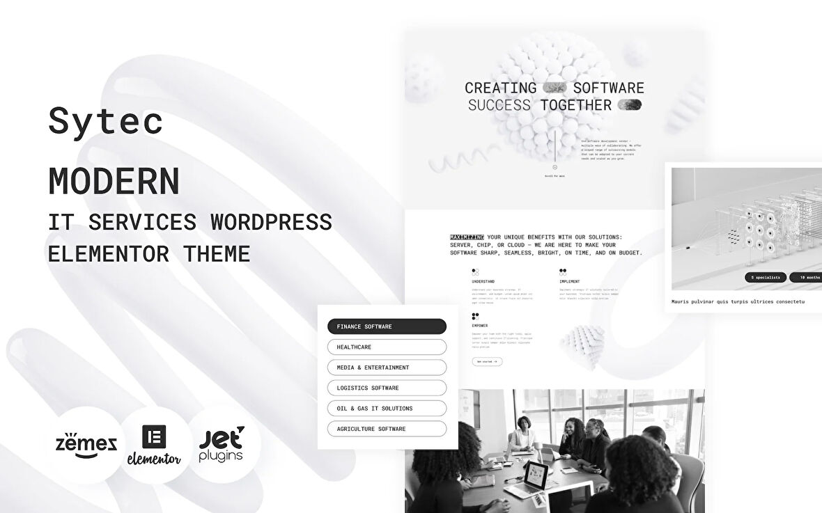 Sytec - Modern IT Services Landing Wordpress Teması