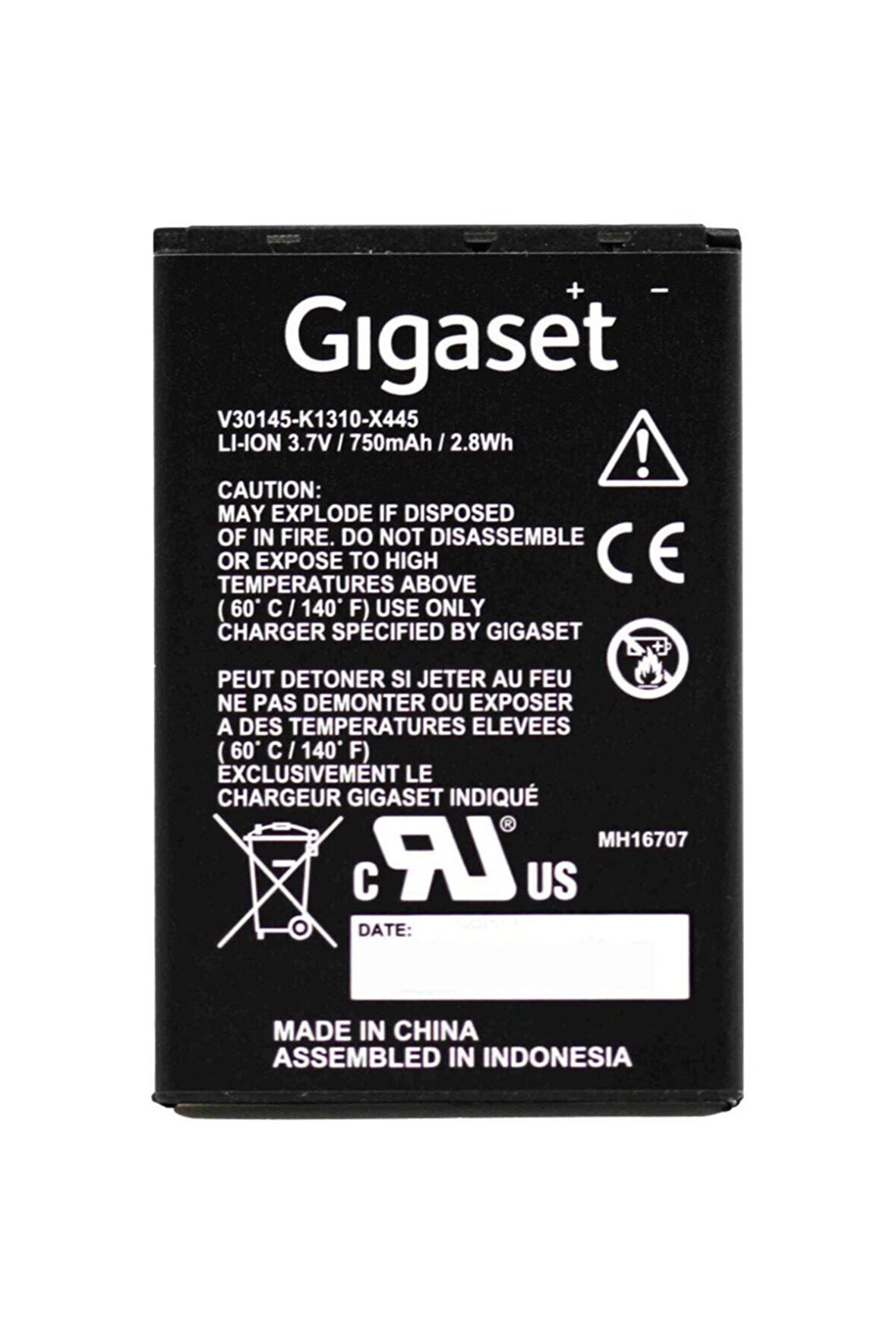 Siemens Gigaset Sl4, Sl400, Sl78, Sl780, Sl785, Sl788 Uyumlu X445 Pil