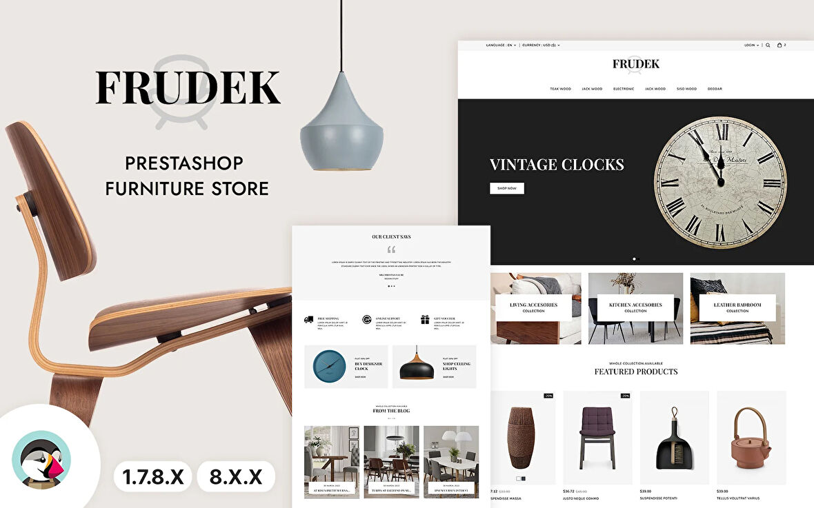 Frudek - Furniture, Art and Decor PrestaShop Teması