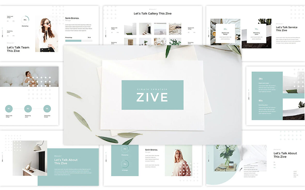 Zive – Simple & Minimal Power Point Teması