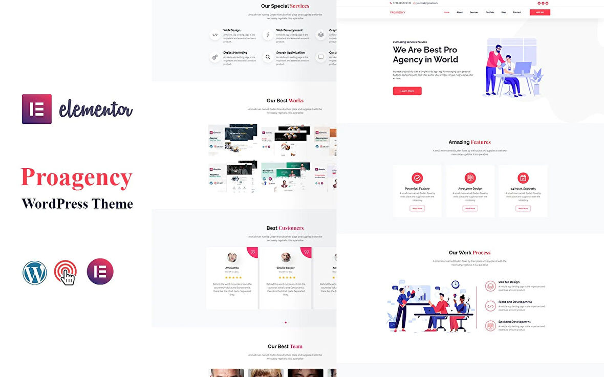 Proagency - Creative Agency IT Wordpress Teması