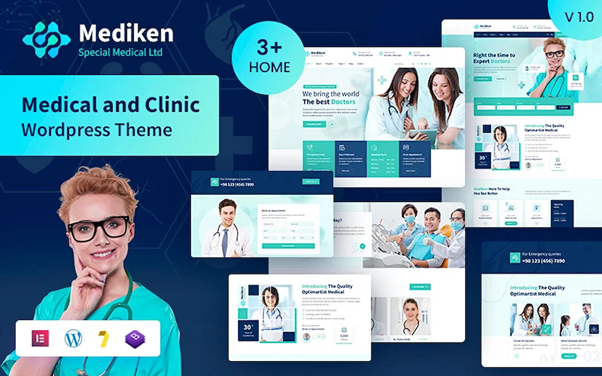 Mediken - Medical & Clinic Service Wordpress Teması