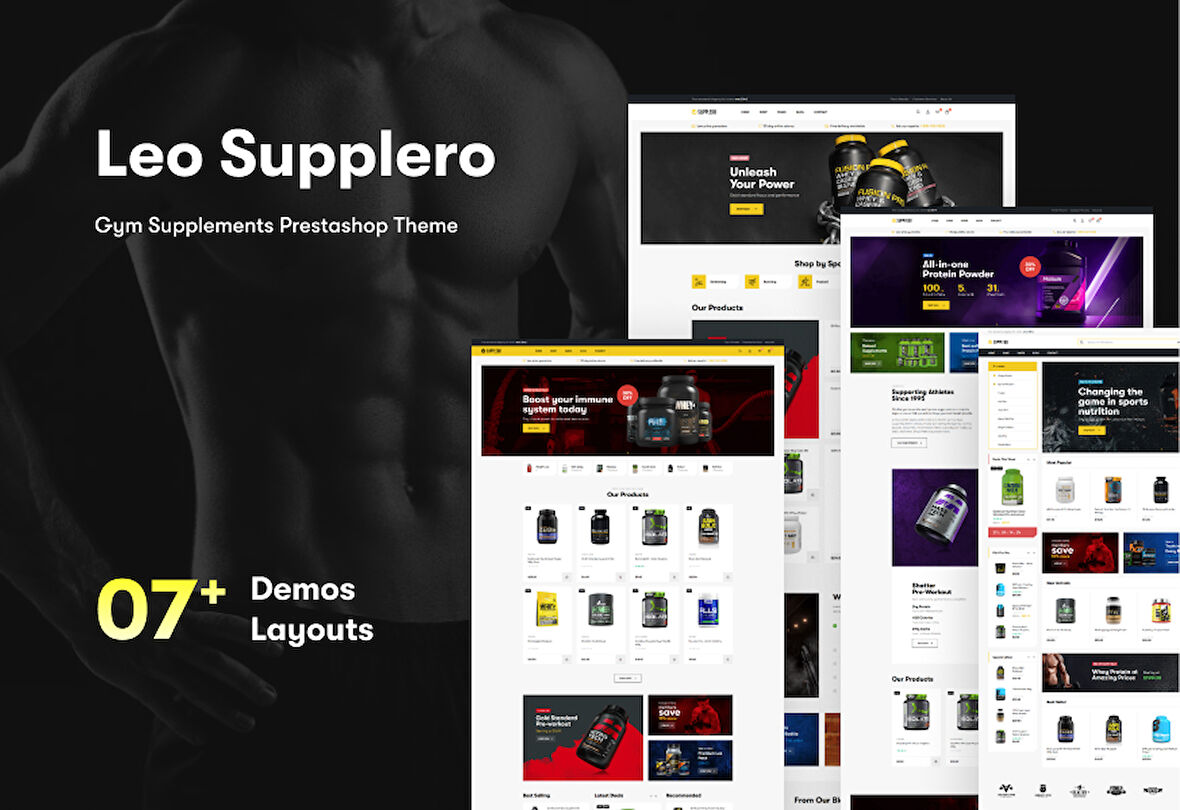 Leo Supplero - Gym Supplements PrestaShop Teması