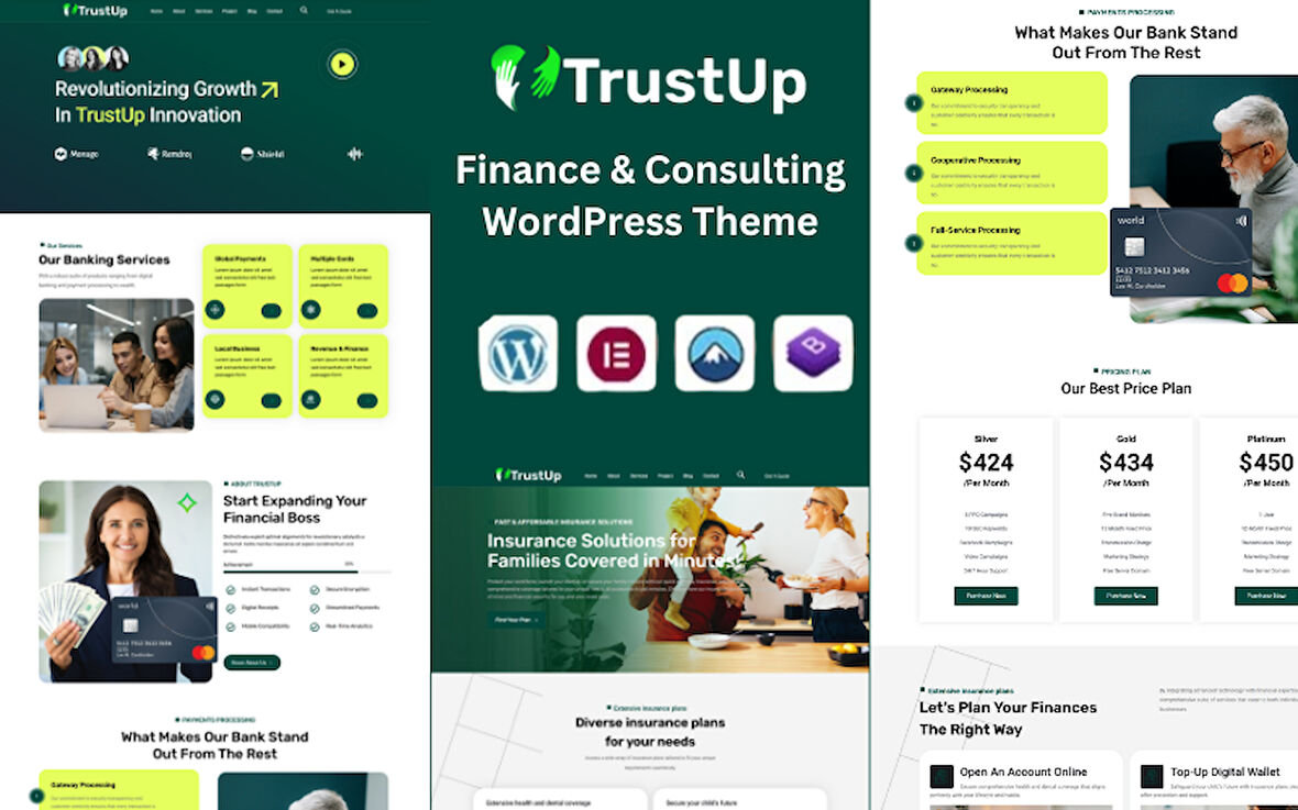 TrustUp-Finance & Consulting WordPress Teması