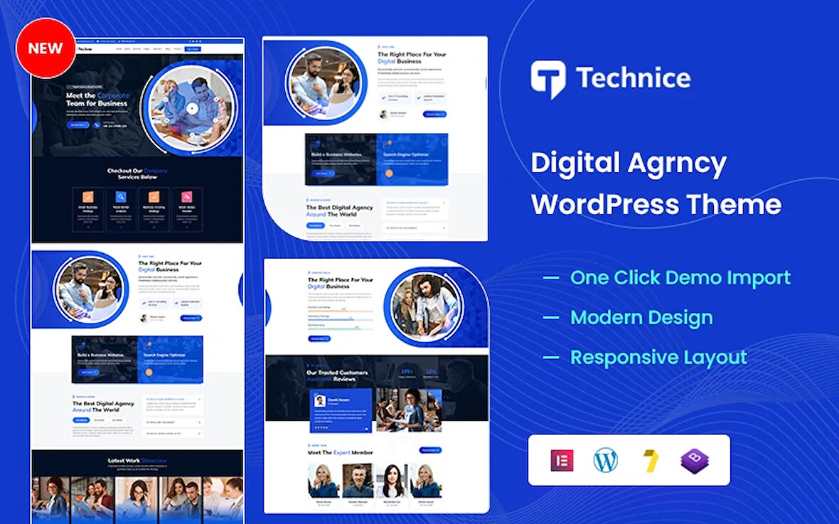 Technice - Digital Agency Wordpress Teması