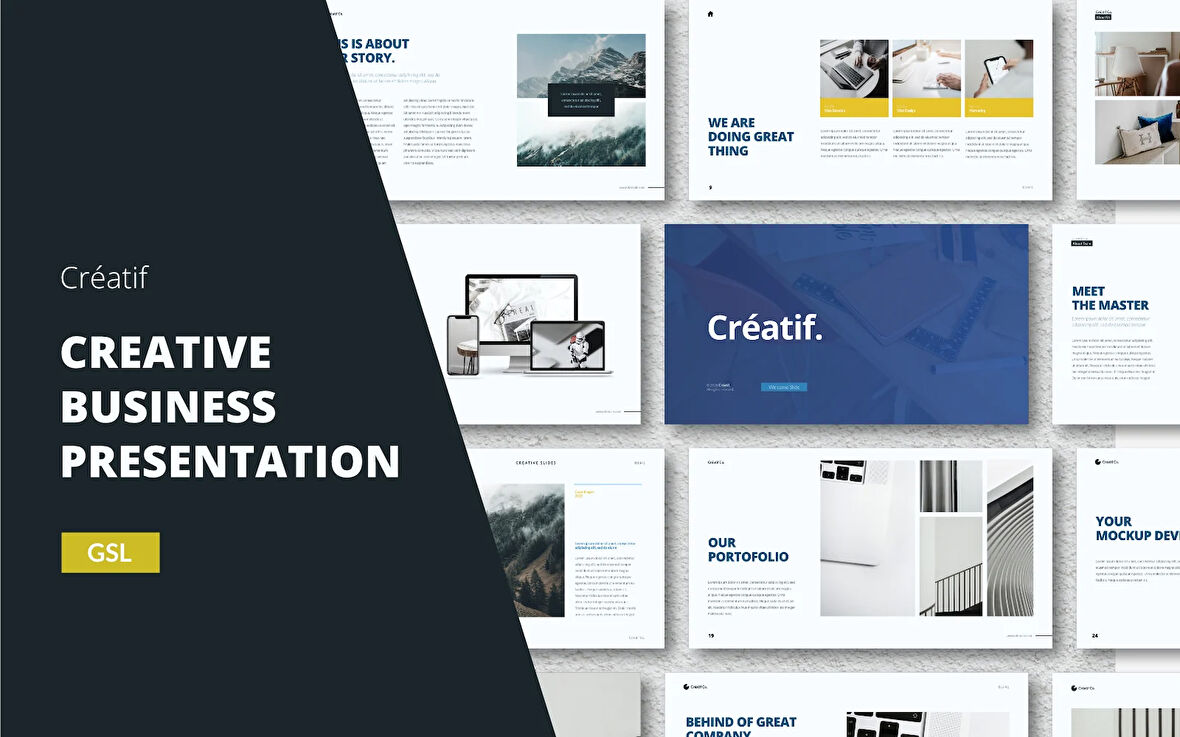 Creatif - Creative Business Google Slides Teması