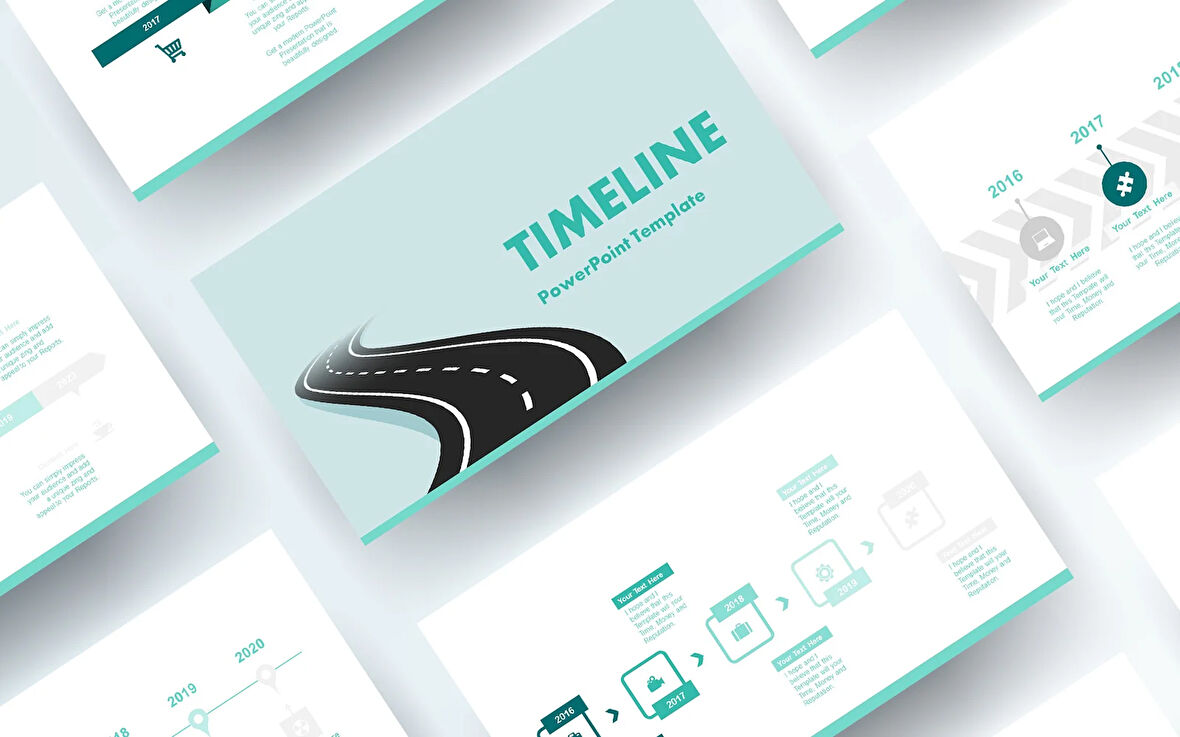 Timeline Power Point Teması
