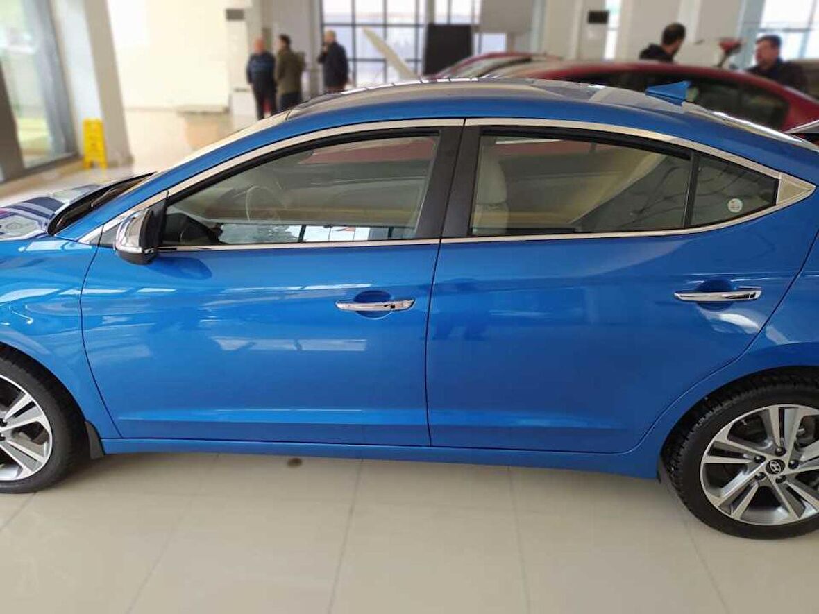 ELANTRA 2016-2019 IÇIN UYUMLU CAM ÇITASI NIKELAJ 10 PARÇA