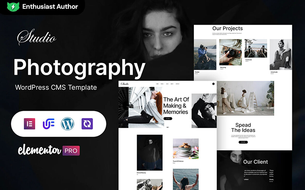 Studio - Photography Portfolio Wordpress Teması
