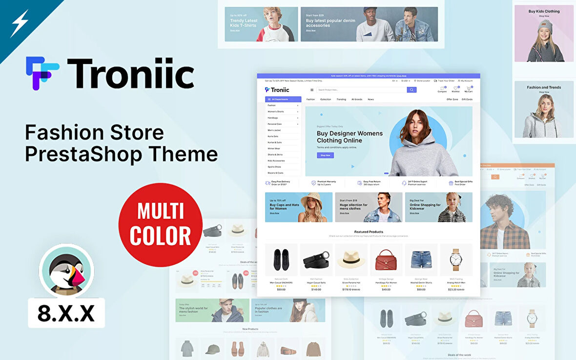 Troniic - Fashion and Clothes PrestaShop Teması