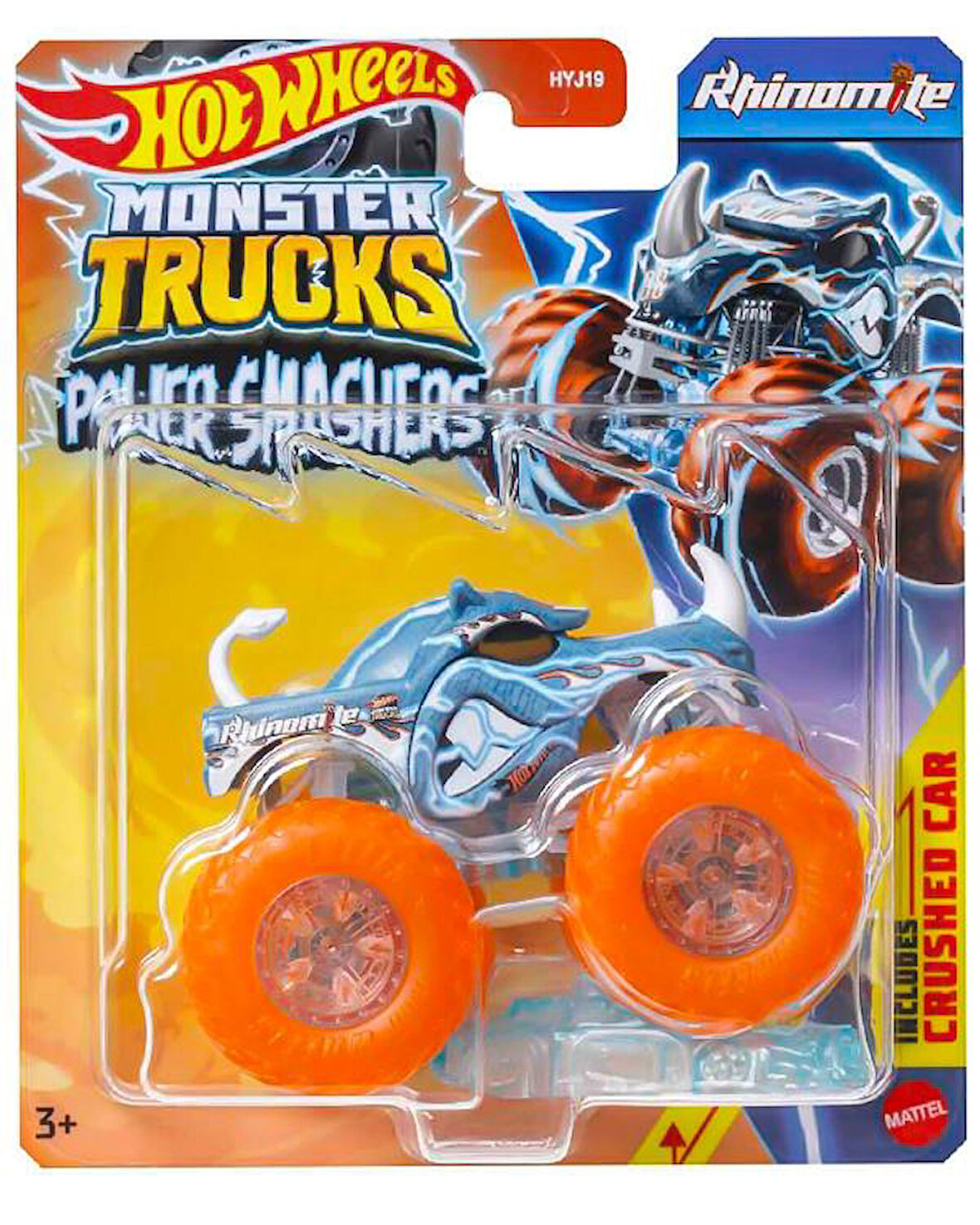 Hot Wheels Monster Trucks Power Smashers Rhinomite 1:64 Die Cast Araç HYJ26