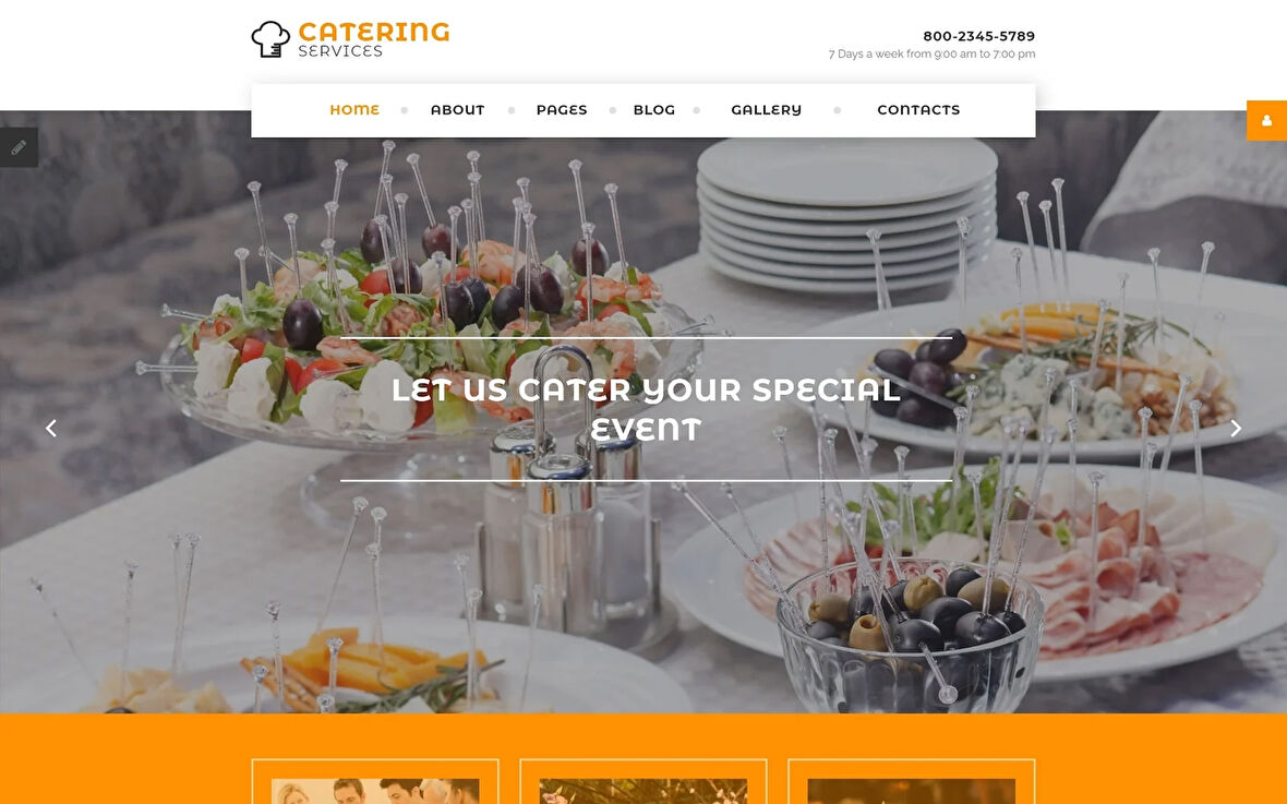 Catering Services Joomla Teması