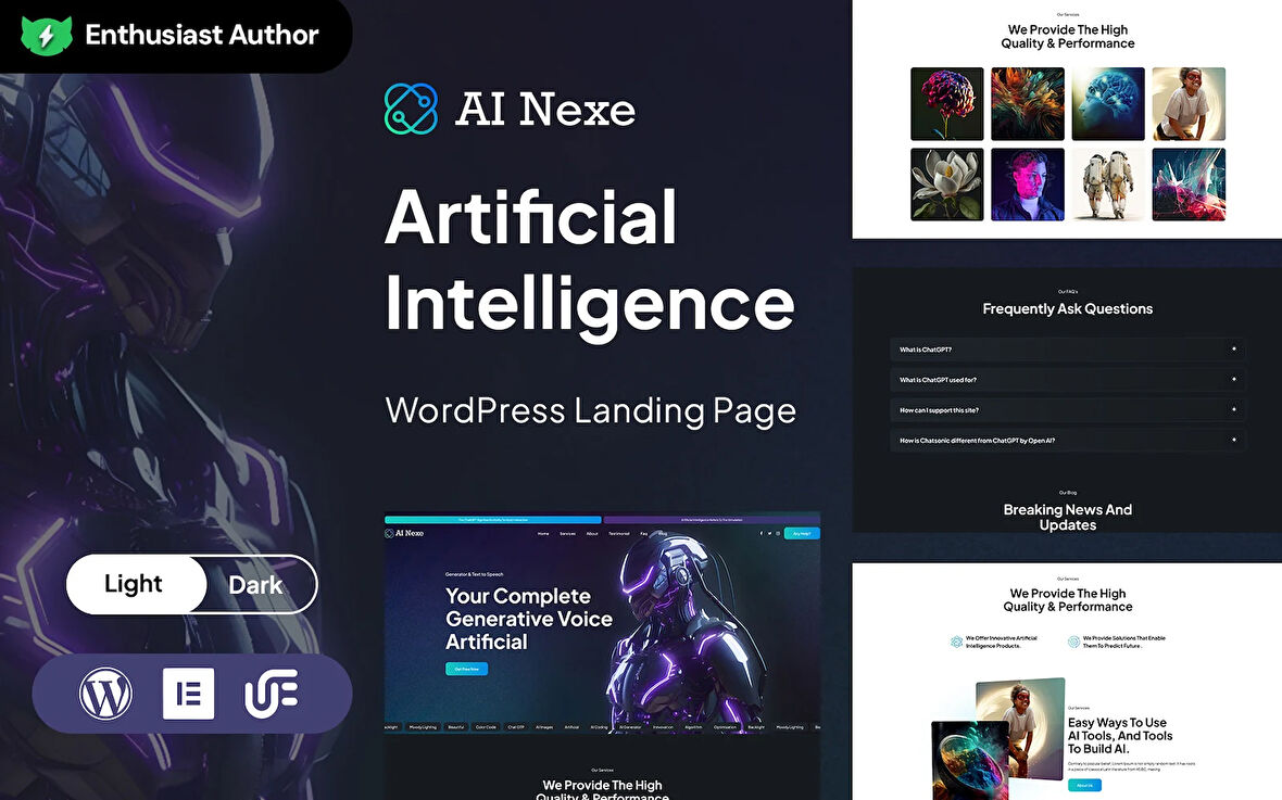 Ainexe - Artificial Intelligence Wordpress Teması