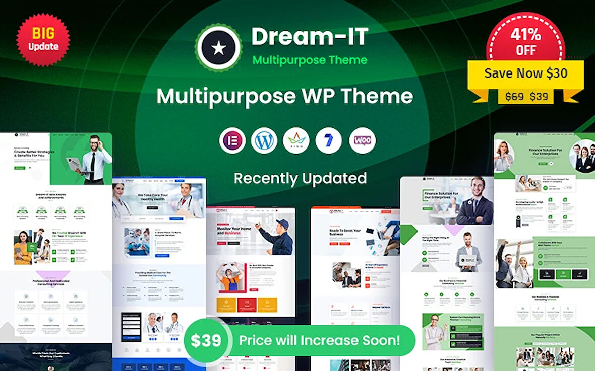 DreamIT - Multi-Purpose Wordpress Teması