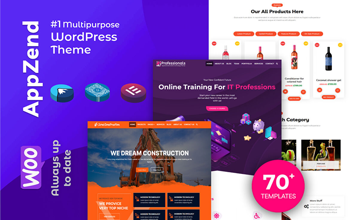 Appzend - Multipurpose Business Wordpress Teması