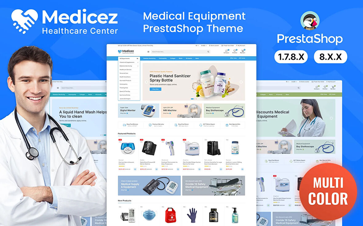 Medicez - Medical, Drug and Pharmacy PrestaShop Teması