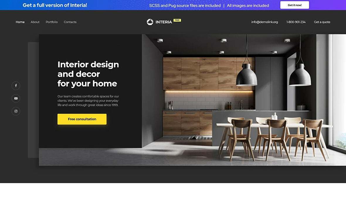 Interia - Design Agency HTML&CSS Teması
