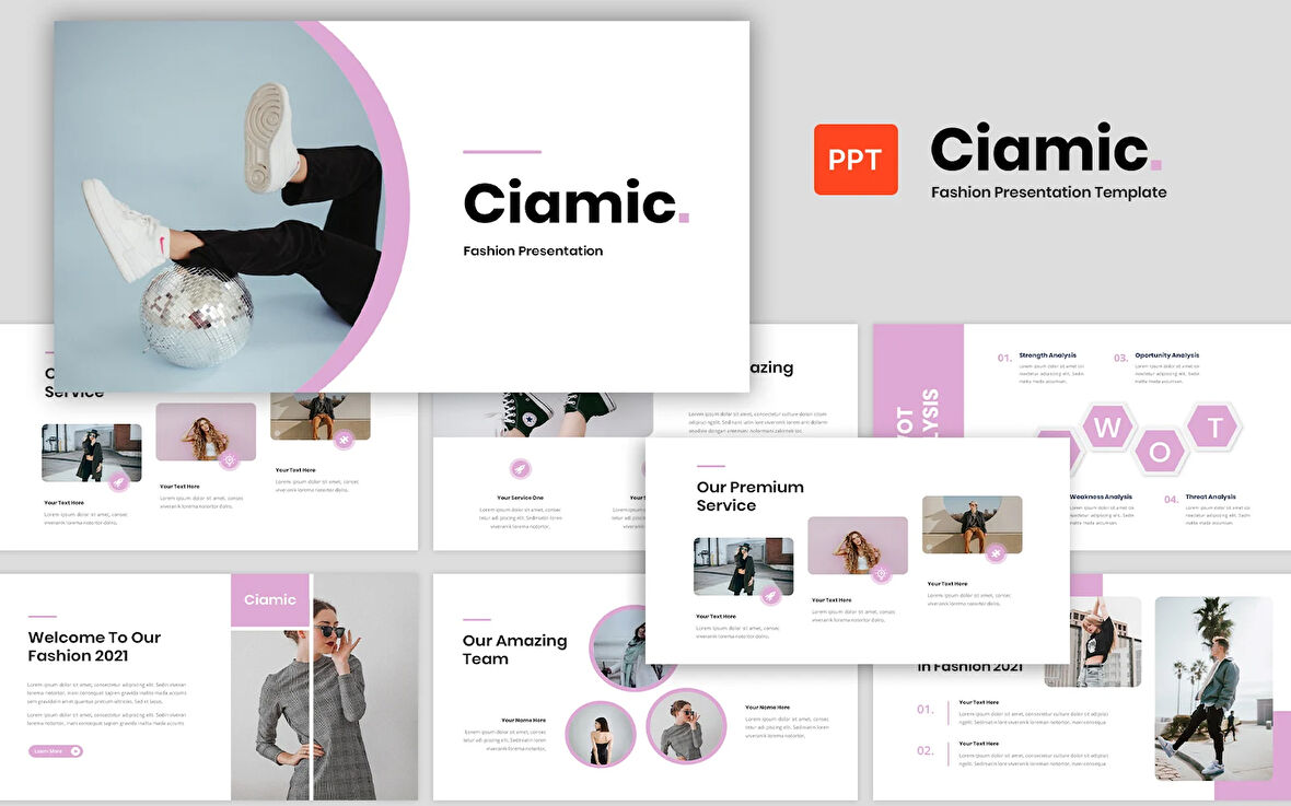 Ciamic - Fashion Business Presentation Power Point Teması