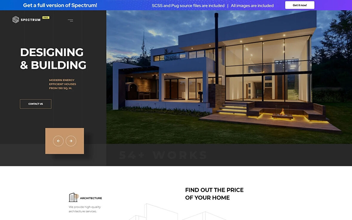 Spectrum - Construction Company HTML&CSS Teması