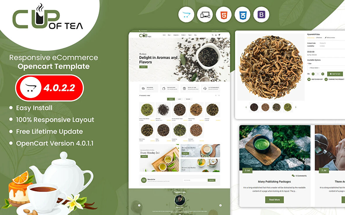 Cupoftea - Tea OpenCard Teması