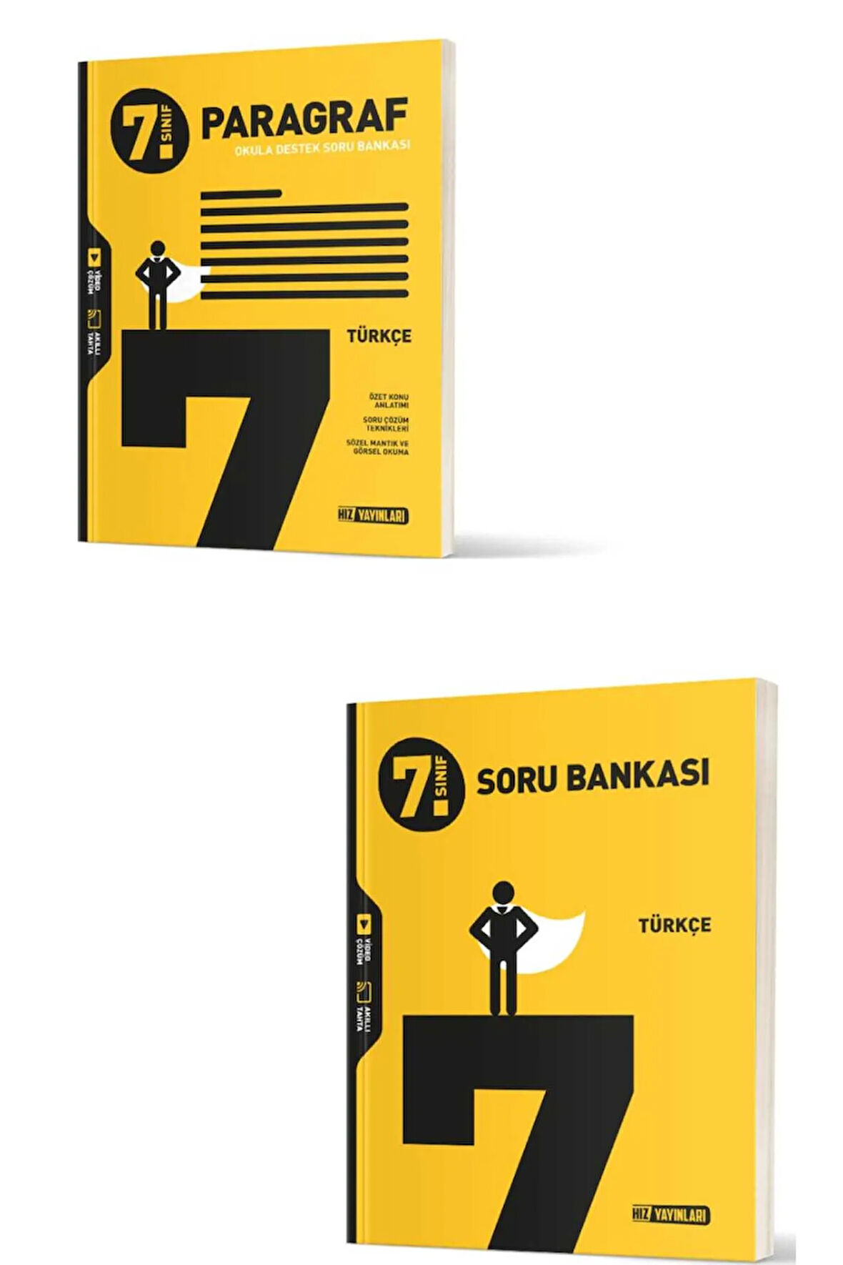 Hız 7.Sınıf Türkçe Paragraf Soru Bankası 2024 2025 Beyaz Kitap