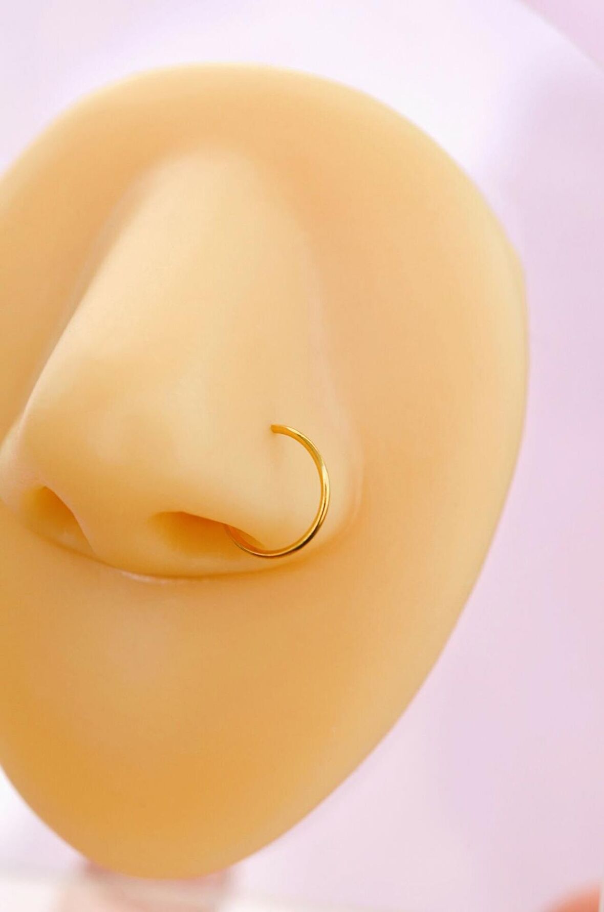 10 mm 316 L Çelik Düz Halka Model Hızma Gold Renk