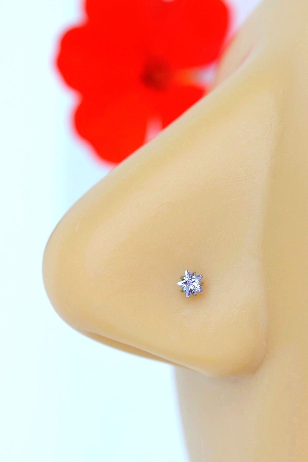 Lila Svarovski Yıldız Taşlı Çelik Hızma