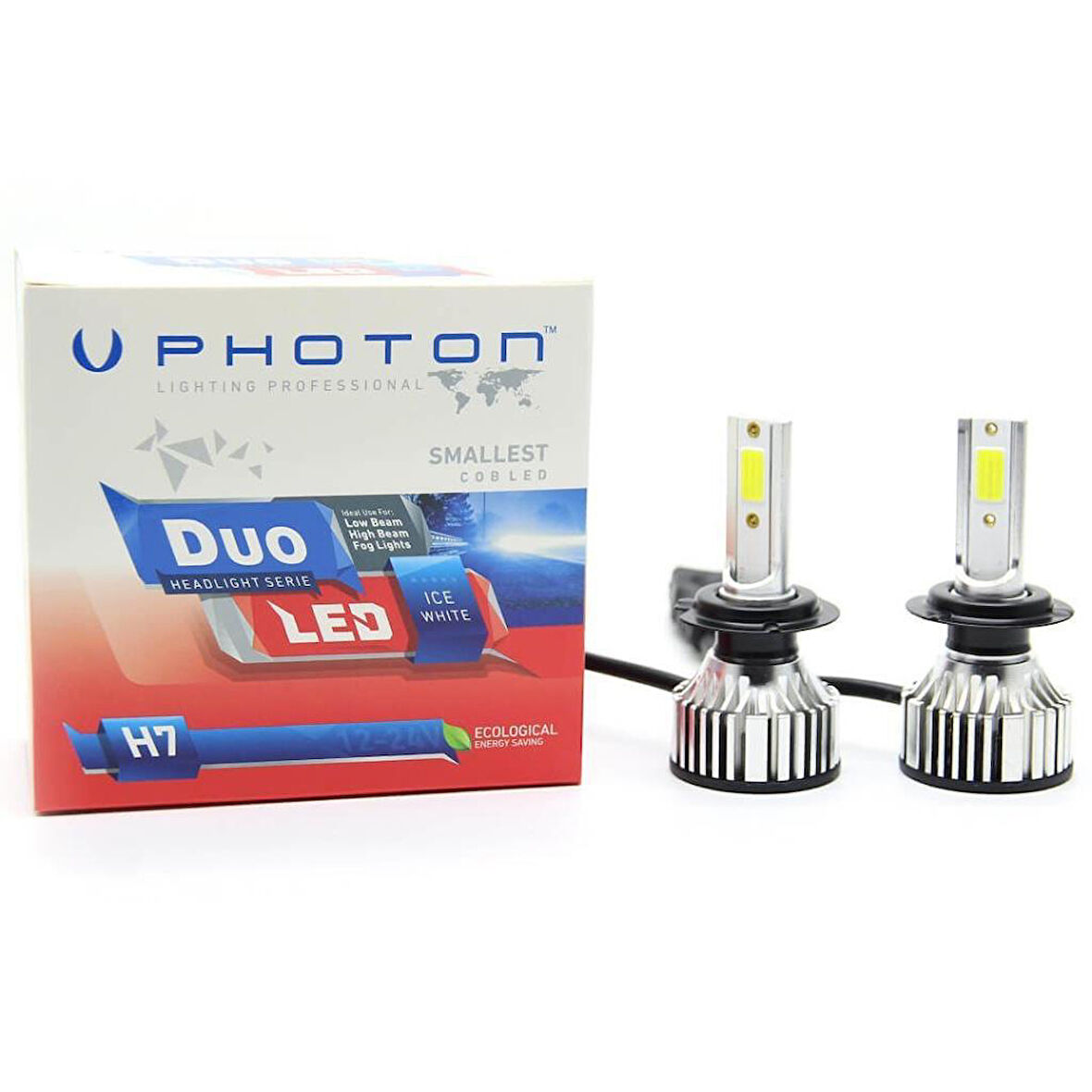Photon Renault Megane Uyumlu 4 Led Xenon Kısa Far Ampulü H7 Duo Yeni Seri Beyaz