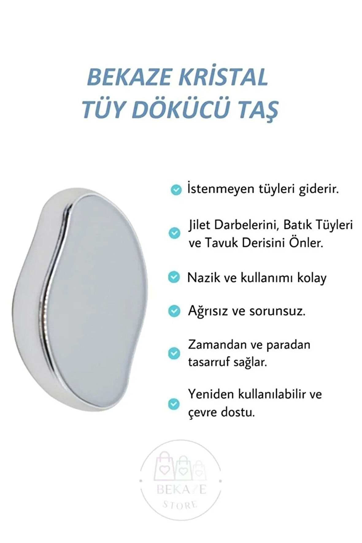 Kristal Ağrısız Nazik Tüy Dökücü Alet