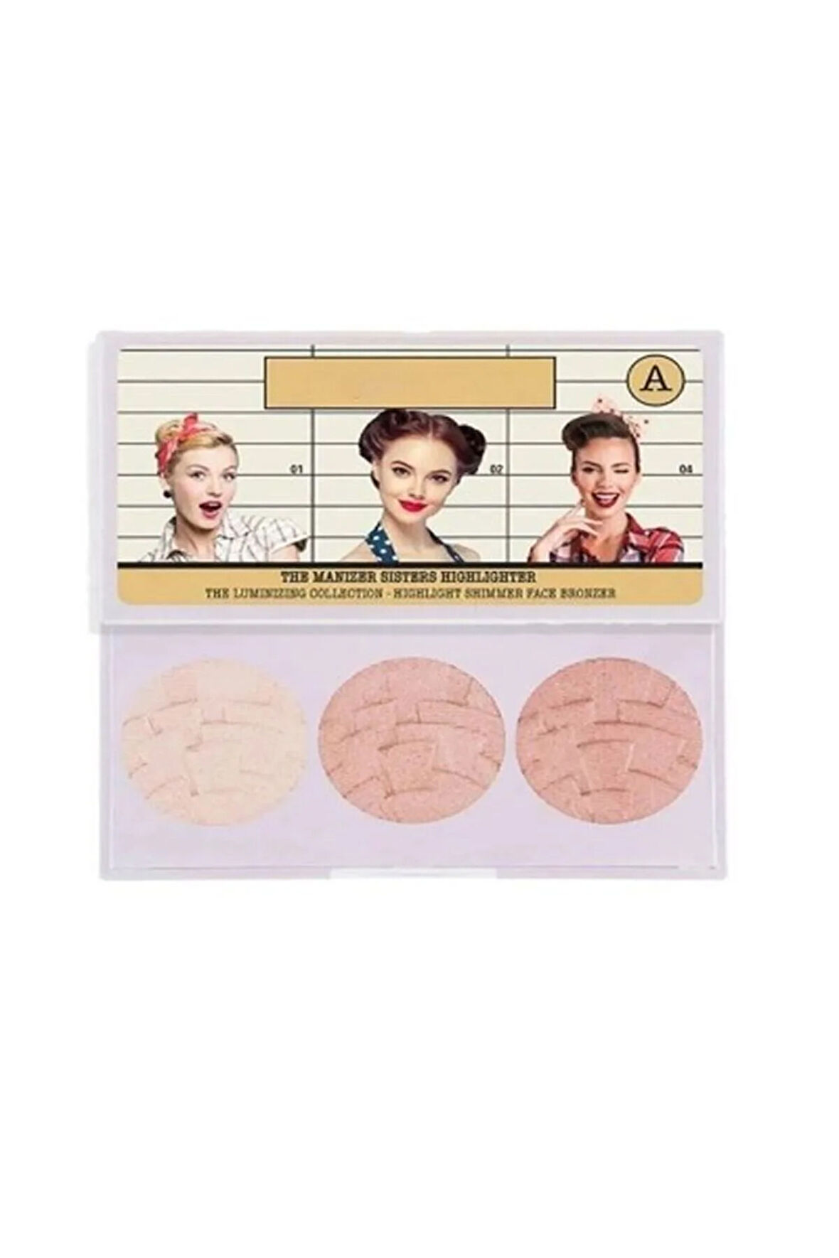 3'lü Aydınlatıcı A Paleti - Highlighter Aynalı