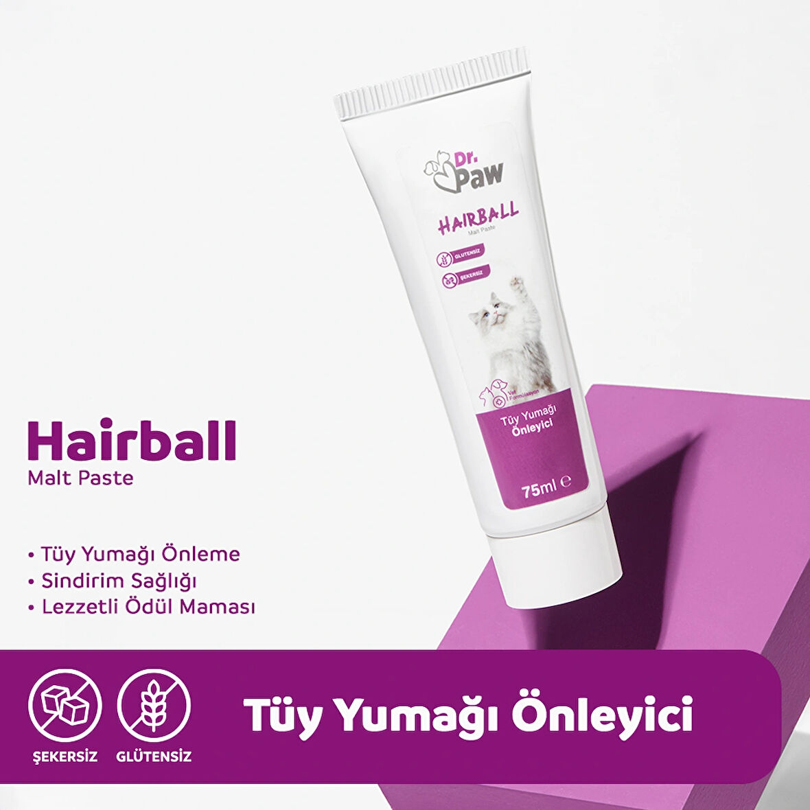 Tüy Yumağı Engelleyici Premium Kedi Maltı / Hairball