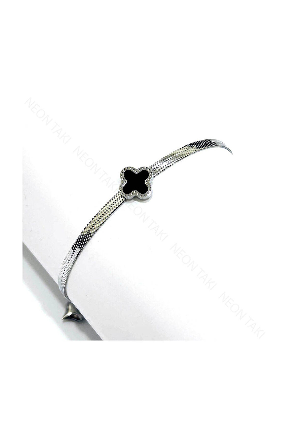 Van Figürlü Ve Italyan Zincirli, Paslanmaz Çelik Halhal 10, Gümüş Renk