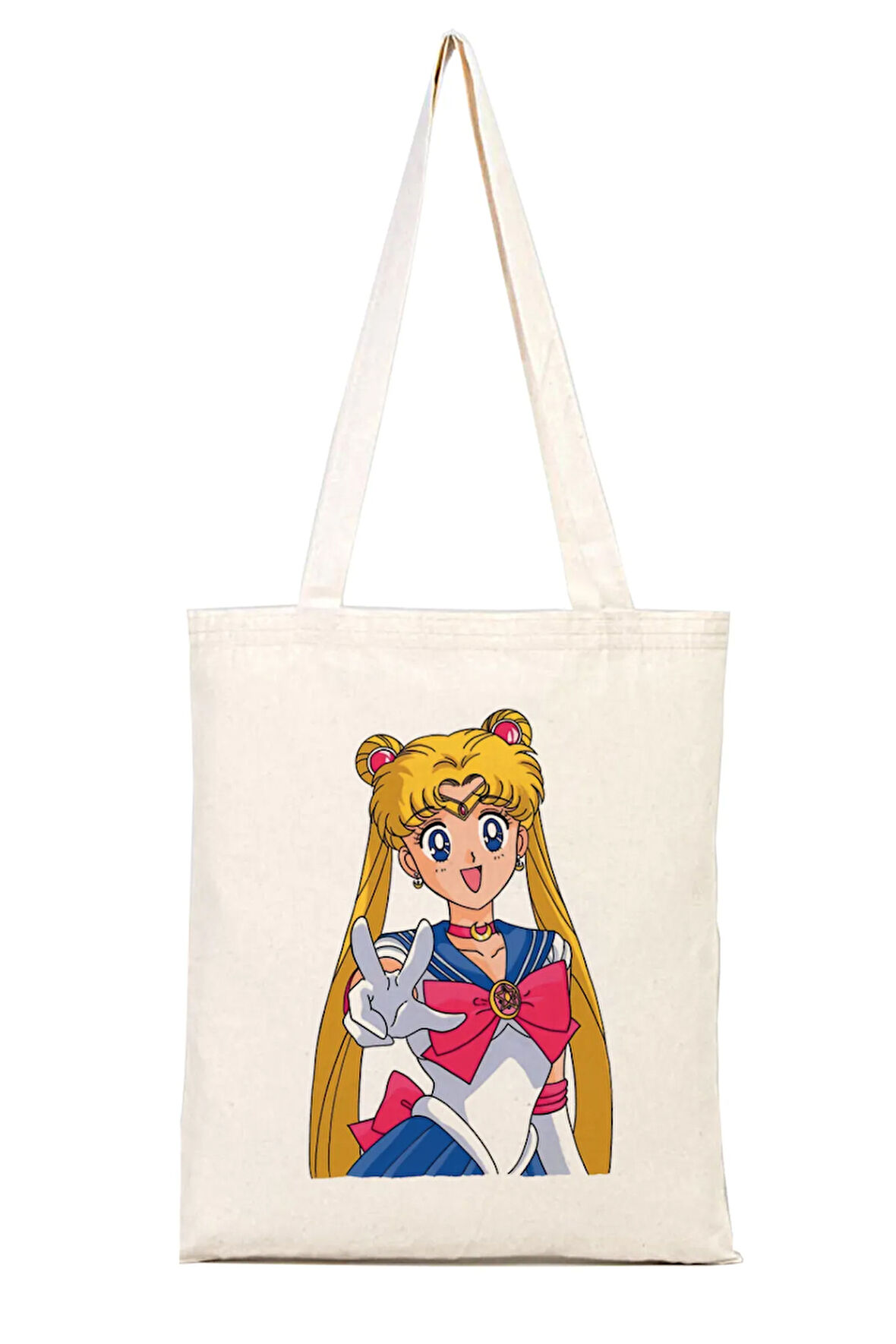 Sailor Moon %100 Pamuk Bez Omuz Çantası