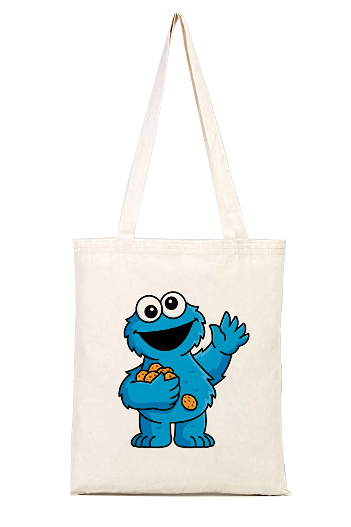 Kurabiye Canavarı %100 Pamuk Bez Omuz Çantası