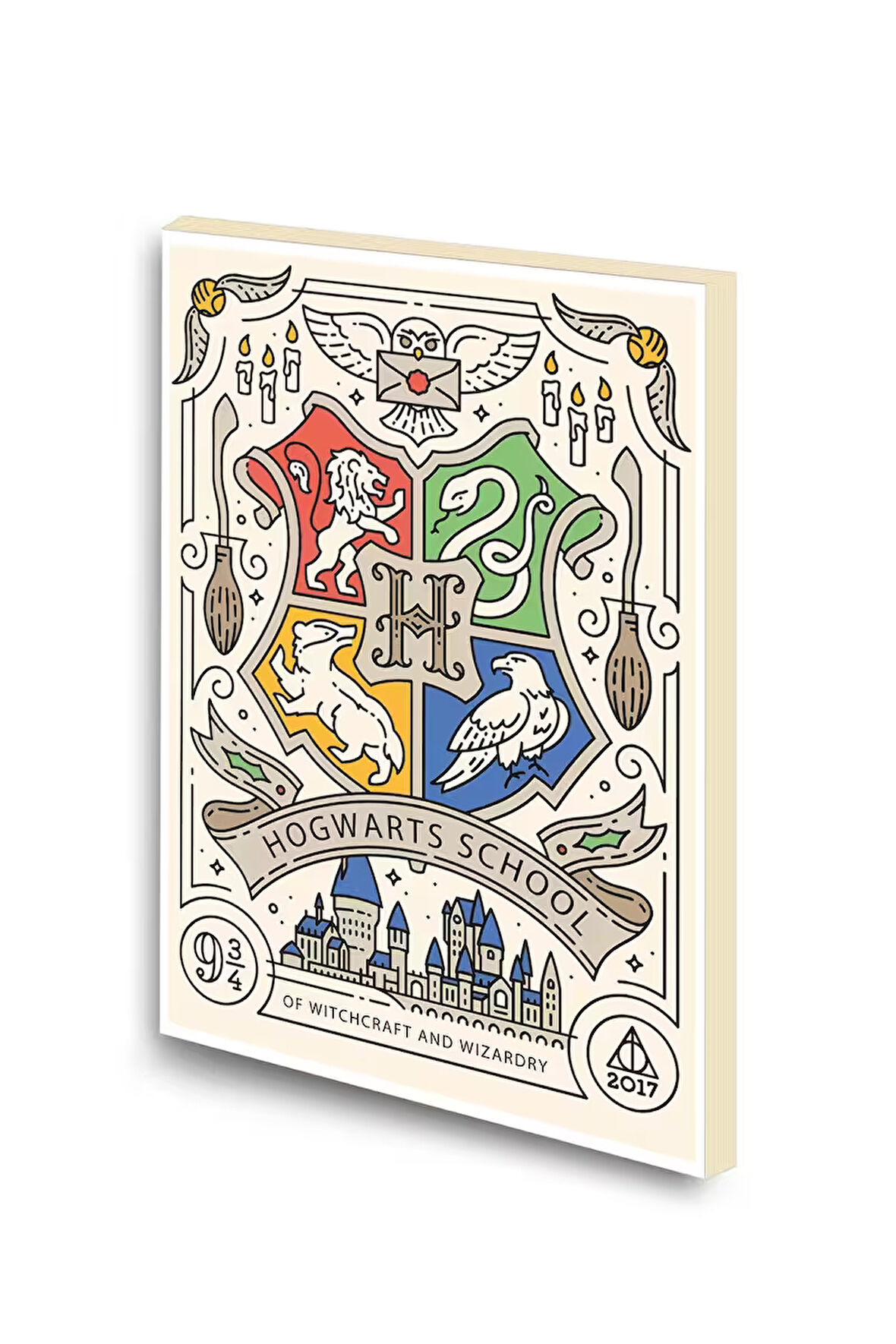 Harry Potter Logo Baskılı A6 Küçük Boy Çizgisiz Defter