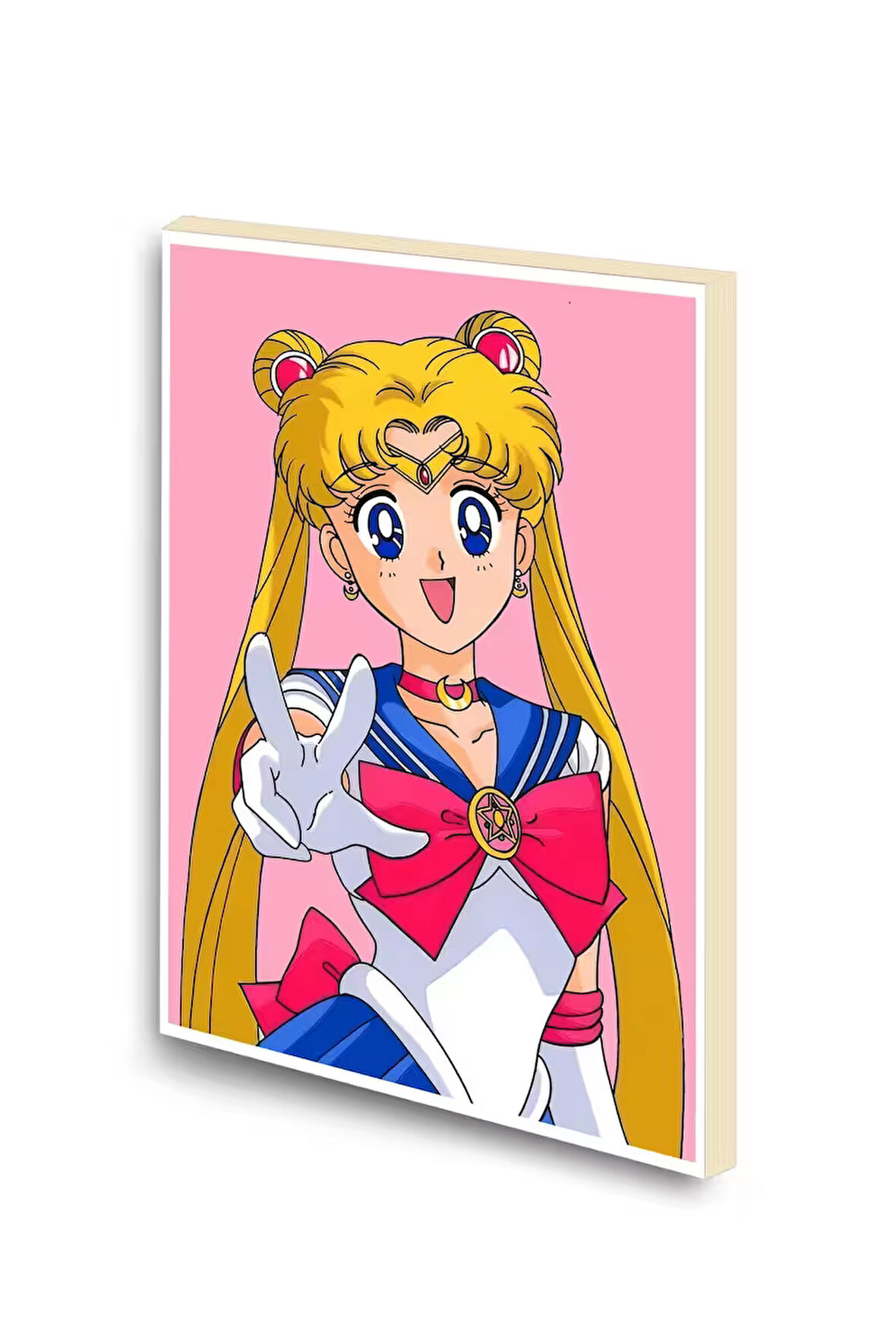 Sailor Moon Baskılı A6 Küçük Boy Çizgisiz Defter